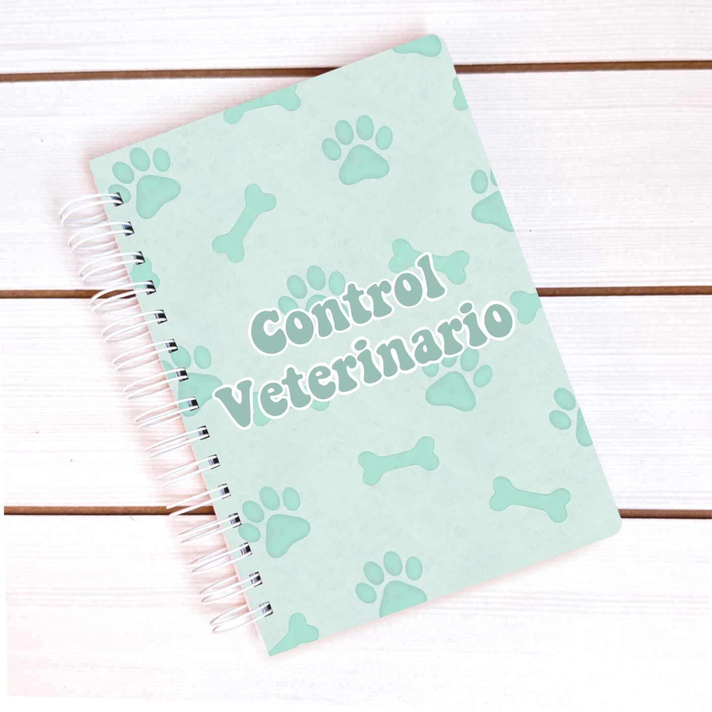 Cuaderno de Control Veterinario Tamaño M