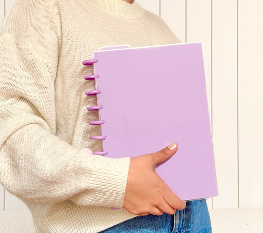 Cuaderno de discos L Lila