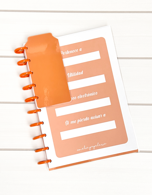 Cuaderno de discos L Naranja