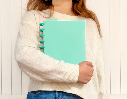Cuaderno de discos L Verde menta