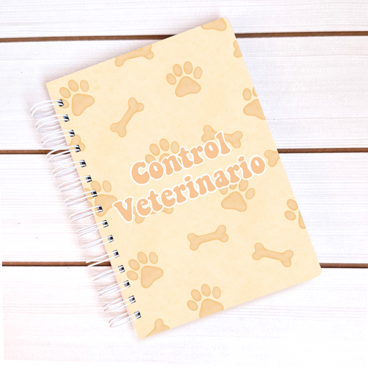 Cuaderno de Control Veterinario Tamaño M